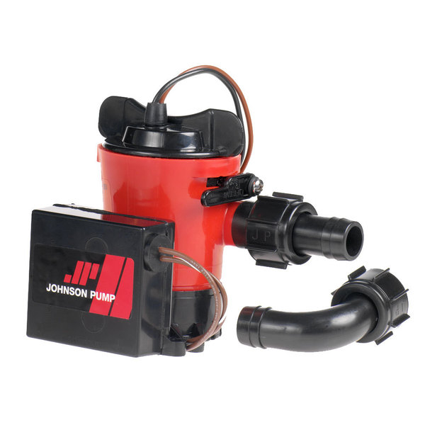 Johnson Pump 500 GPH Auto Bilge Pump 3/4" Hose 12V Dura Port 07503-00